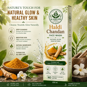 kashaw herbal haldi chandan face wash